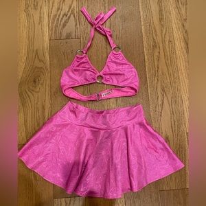 Roma Sparkly Pink Rave Set